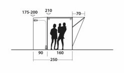 Outwell Newburg 160 Poled Drive Away Awning -Outdoorworlddirect Sales Store 111101 newburg 160 drawing other5