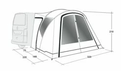 Outwell Lakecrest Drive Away Awning -Outdoorworlddirect Sales Store 111166 lakecrest drawing perspective2