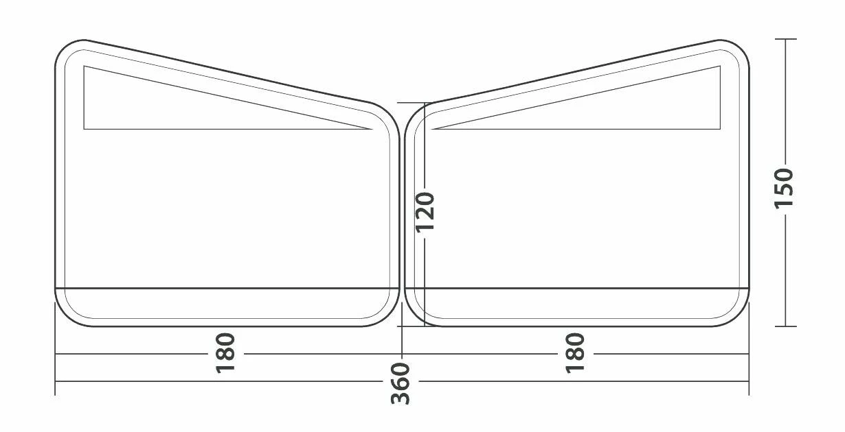 Outwell Windscreen Air Scalable 180 4 Outwell Windscreen Air Scalable 180 - Image 2