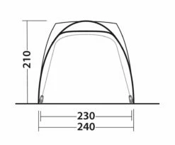 Outwell Beachcrest Drive Away Awning -Outdoorworlddirect Sales Store 111238 beachcrest drawing other5