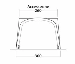 Outwell Newburg 240 Air Low Drive Away Awning -Outdoorworlddirect Sales Store 111245 newburg 240 air drawing other5