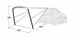 Outwell Touring Canopy Air -Outdoorworlddirect Sales Store 111253 touring canopy air drawing perspective2