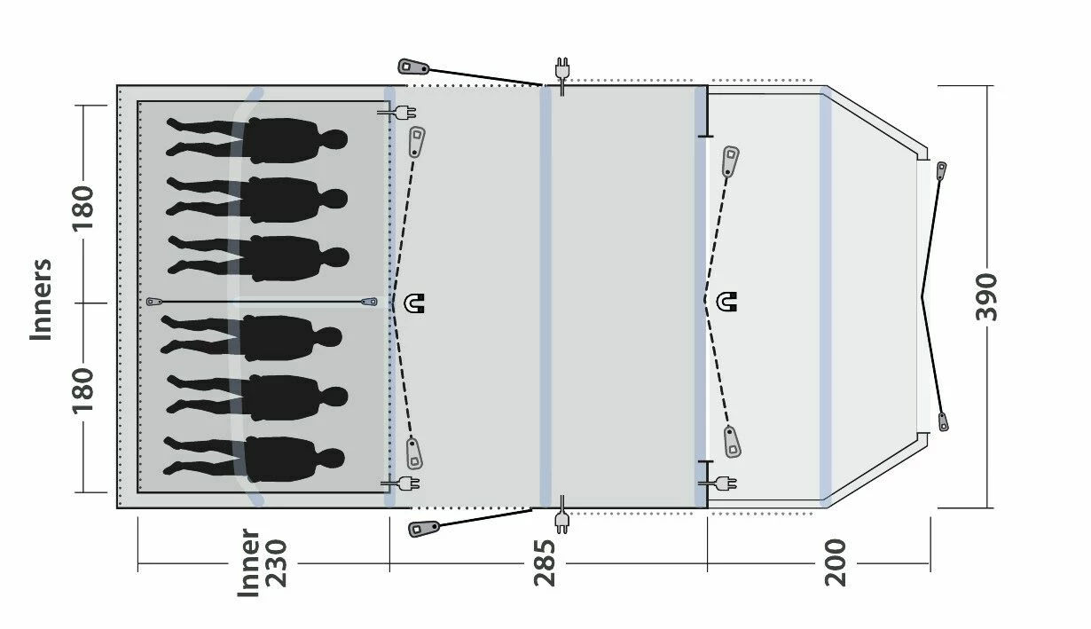 Outwell Wood Lake 6ATC Tent (2022) 5 Outwell Wood Lake 6ATC Tent (2022) - Image 3