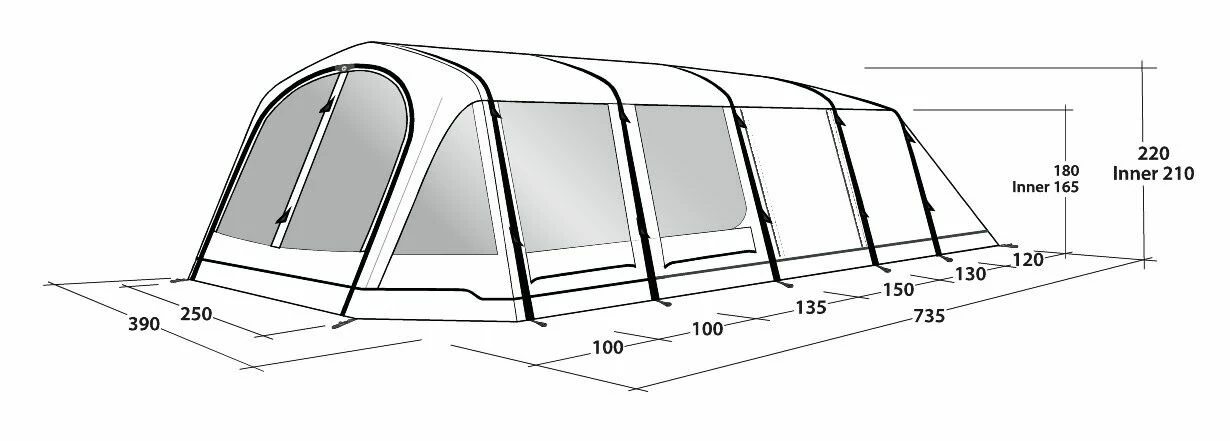 Outwell Wood Lake 6ATC Tent (2022) 8 Outwell Wood Lake 6ATC Tent (2022) - Image 6