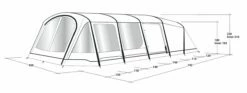 Outwell Queensdale 8PA Tent (2023) 28 Outwell Queensdale 8PA Tent (2023) -Outdoorworlddirect Sales Store 111270 queensdale 8pa drawing perspective2