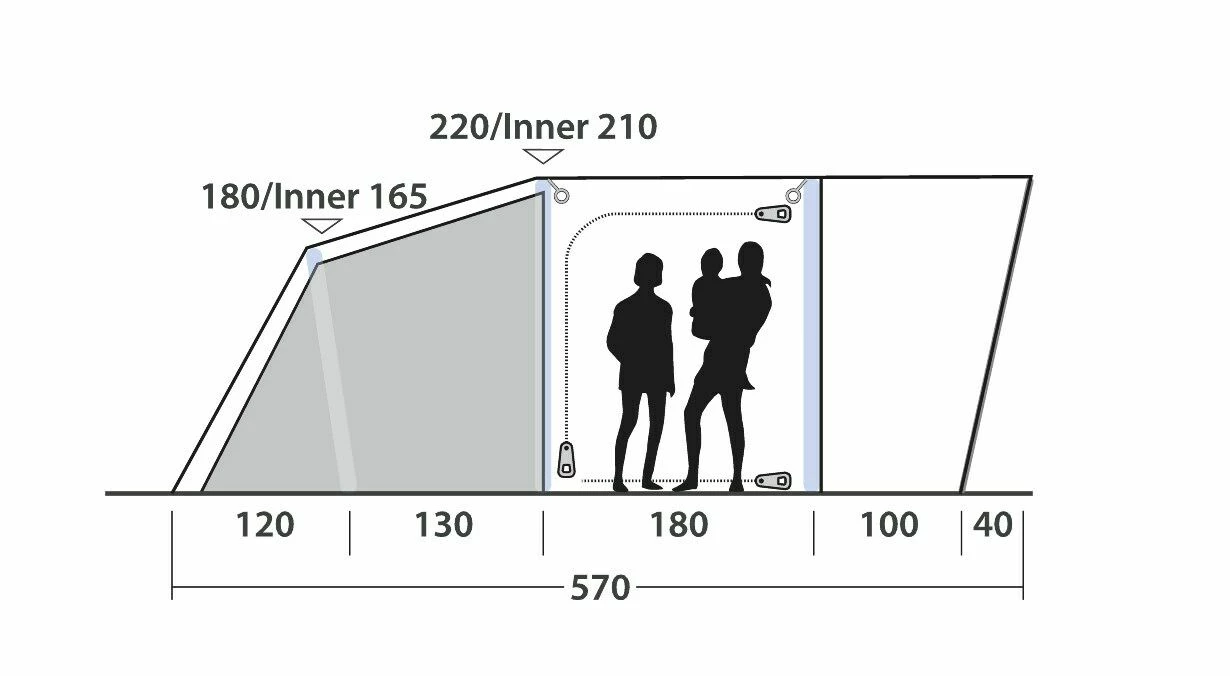 Outwell Springville 4SA Tent (2023) 6 Outwell Springville 4SA Tent (2023) - Image 4