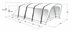 Outwell Springville 5SA Tent (2023) -Outdoorworlddirect Sales Store 111276 springville 5sa drawing perspective2