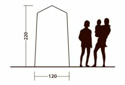 Outwell Seahaven Station Single -Outdoorworlddirect Sales Store 111287 outwell seahaven comfort station single drawing other4