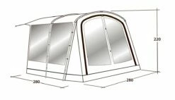 Outwell Universal Awning Size 1 (2022) 12 Outwell Universal Awning Size 1 (2022) -Outdoorworlddirect Sales Store 111290 universal awning size 1 drawing perspective2