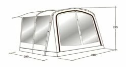 Outwell Universal Extension Size 7 11 Outwell Universal Extension Size 7 -Outdoorworlddirect Sales Store 111296 universal awning size 7 drawing perspective2