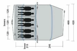 Outwell Starhill 6A Air Tent (2023) -Outdoorworlddirect Sales Store 111304 starhill 6a drawing floorplan3
