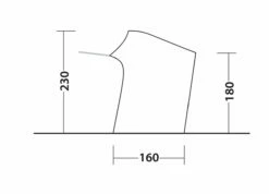 Outwell Lounge Tent Connector L (2023) -Outdoorworlddirect Sales Store 111341 lounge tent connector l drawing other4