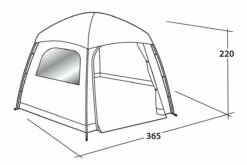 Easy Camp Moonlight Yurt Tent -Outdoorworlddirect Sales Store 120382 moonlight yurt drawing perspective2