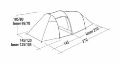 Easy Camp Magnetar 200 Tent -Outdoorworlddirect Sales Store 120415 magnetar 200 steel blue drawing perspective2