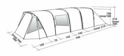 Easy Camp Palmdale 800 Lux Tent (2023) -Outdoorworlddirect Sales Store 120450 palmdale 800 lux drawing perspective2