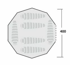 Robens Klondike Tipi Tent (2023) -Outdoorworlddirect Sales Store 130083 klondike drawing floorplan 14532