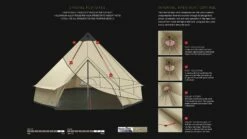 Robens Klondike Grande Tipi Tent (2023) 15 Robens Klondike Grande Tipi Tent (2023) -Outdoorworlddirect Sales Store 130174 klondike grande feature photo7