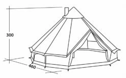 Robens Klondike Grande Tipi Tent (2023) 12 Robens Klondike Grande Tipi Tent (2023) -Outdoorworlddirect Sales Store 130174 klondike grande drawing perspective 2