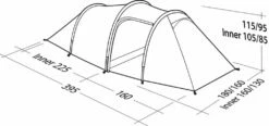 Robens Voyager 3EX Tent (2022) -Outdoorworlddirect Sales Store 130264 voyager 3ex drawing perspective2