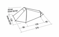 Robens Arrow Head 1 Tent (2023) -Outdoorworlddirect Sales Store 130272 arrow head drawing perspective2 1