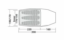 Robens Pioneer 3EX Tent (2022) 18 Robens Pioneer 3EX Tent (2022) -Outdoorworlddirect Sales Store 130275 pioneer 3ex drawing floorplan3