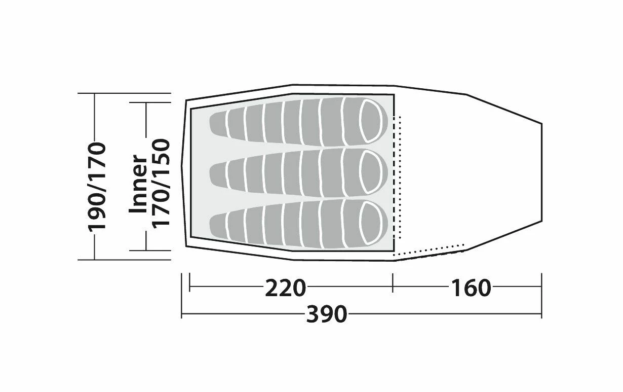 Robens Pioneer 3EX Tent (2022) 5 Robens Pioneer 3EX Tent (2022) - Image 3
