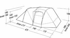 Robens Double Dreamer 5 Tent (2023) -Outdoorworlddirect Sales Store 130279 double dreamer 5 drawing perspective2