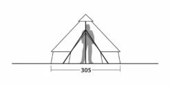 Robens Klondike S Tipi Tent (2022) -Outdoorworlddirect Sales Store 130307 klondike s drawing other29