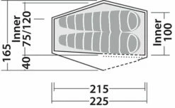 Robens Chaser 2 Tent (2023) -Outdoorworlddirect Sales Store 130316 chaser 2 drawing floorplan3