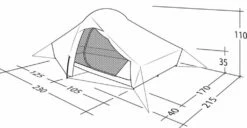 Robens Chaser 3XE Tent (2022) -Outdoorworlddirect Sales Store 130317 chaser 3xe drawing perspective2