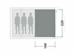 Outwell Lindale 3PA Flat Woven Carpet -Outdoorworlddirect Sales Store 170857 flat woven carpet lindale 3pa drawing floorplan2