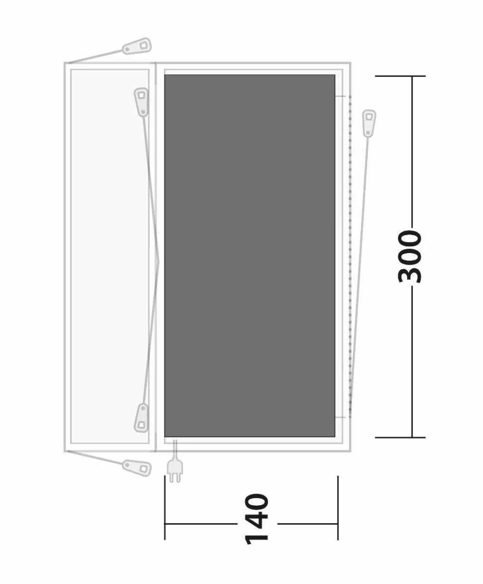 Outwell Lakecrest Footprint Groundsheet 4 Outwell Lakecrest Footprint Groundsheet - Image 2