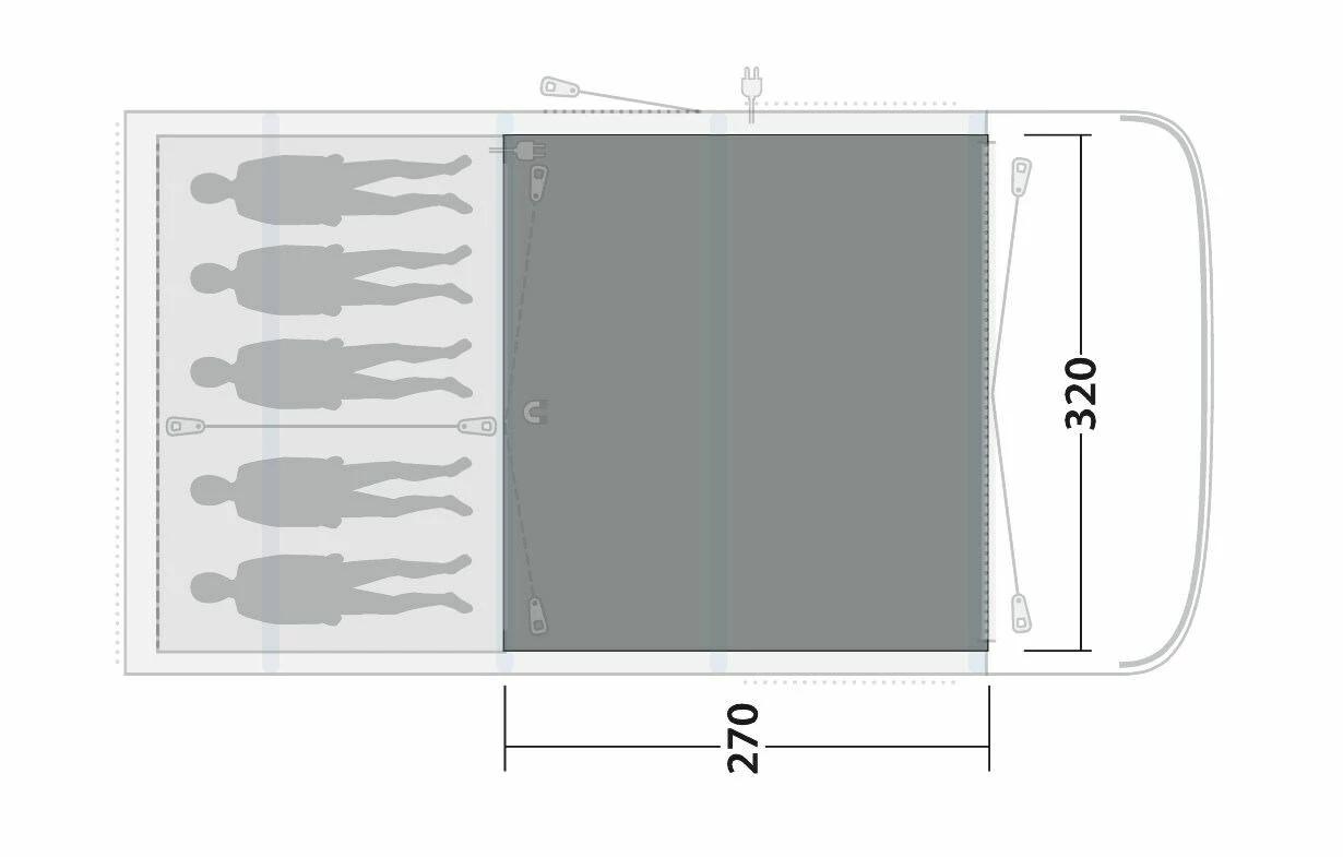 Outwell Hayward Lake 5ATC Flat Woven Carpet 4 Outwell Hayward Lake 5ATC Flat Woven Carpet - Image 2