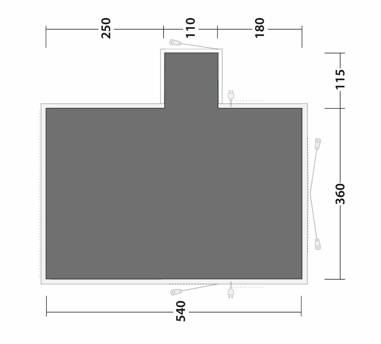 Outwell Montana 6PE Footprint Groundsheet 4 Outwell Montana 6PE Footprint Groundsheet - Image 2