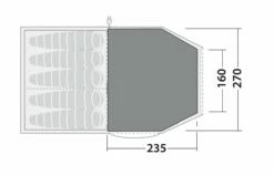 Robens Double Dreamer 5 Fleece Carpet (240*170) 6 Robens Double Dreamer 5 Fleece Carpet (240*170) -Outdoorworlddirect Sales Store 190063 fleece carpet double dreamer 5 drawing floorplan2
