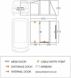Vango Kela Air TC Low Awning (2023) 11 Vango Kela Air TC Low Awning (2023) -Outdoorworlddirect Sales Store 2021 vango floorplan kela air tc 1