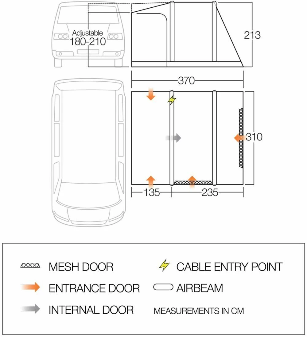 Vango Kela Air TC Low Awning (2023) 6 Vango Kela Air TC Low Awning (2023) - Image 4
