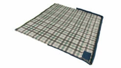 Outwell Camper Lux "L" Sleeping Bag Deep Blue (2023) -Outdoorworlddirect Sales Store 230392 camper lux left side zipper feature photo3