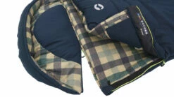 Outwell Camper Lux "R" Sleeping Bag Deep Blue (2023) -Outdoorworlddirect Sales Store 230393 camper lux right side zipper feature photo4
