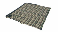 Outwell Camper Lux "R" Sleeping Bag Deep Blue (2023) -Outdoorworlddirect Sales Store 230393 camper lux right side zipper feature photo6