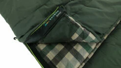 Outwell Camper Lux Double Sleeping Bag - Forest Green (2023) -Outdoorworlddirect Sales Store 230394 camper lux double feature photo6