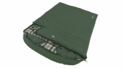 Outwell Camper Lux Double Sleeping Bag - Forest Green (2023) -Outdoorworlddirect Sales Store 230394 camper lux double main photo1