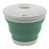 Outwell Collaps Bucket With Lid - Shadow Green (2023) -Outdoorworlddirect Sales Store 651122 collaps bucket round w lid shadow green feature photo3