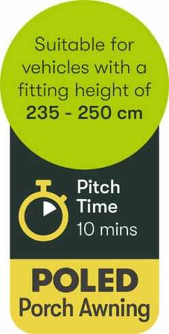 Quest Falcon 390 Poled Porch Caravan Awning (2022) -Outdoorworlddirect Sales Store a3503 9 midsize