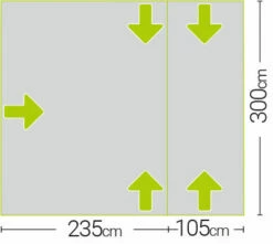 Quest Falcon Air 300 Drive Away Awning Low (180-120cm) (2022) -Outdoorworlddirect Sales Store a3507a 7 midsize 1