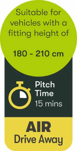 Quest Falcon Air 300 Drive Away Awning Low (180-120cm) (2022) -Outdoorworlddirect Sales Store a3507a 9 midsize 1