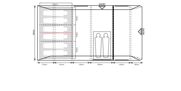 Outdoor Revolution Airedale 6.0s Tent 4 Outdoor Revolution Airedale 6.0s Tent - Image 2