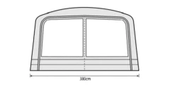 Outdoor Revolution Airedale 6.0s / 6.0se Front Porch Extension -Outdoorworlddirect Sales Store airedale 6s se front porch extension fp 2