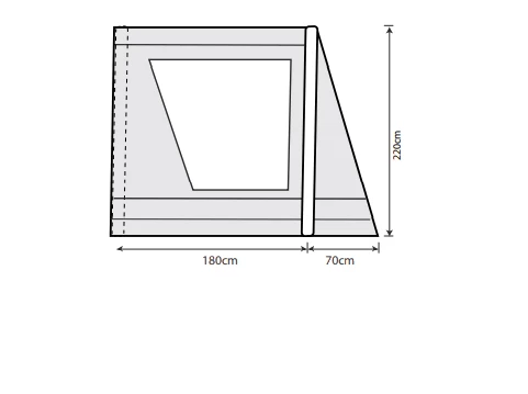 Outdoor Revolution Airedale 7.0se / 9.0se Front Porch Extension 5 Outdoor Revolution Airedale 7.0se / 9.0se Front Porch Extension - Image 3