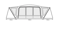 Outdoor Revolution Airedale 9.0DSE Tent (2022) -Outdoorworlddirect Sales Store airedale 9se 2